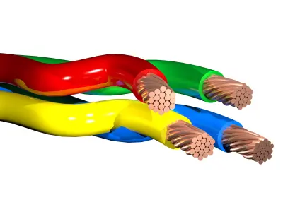 3d wires and cables 3D print model