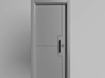 interior doors Low-poly 3D model