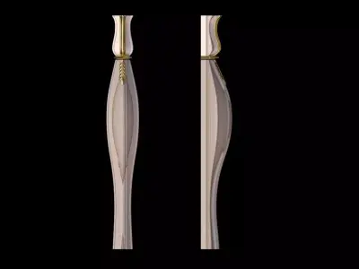 leg High quality 3d models for processing on a cnc machine  3D model 10