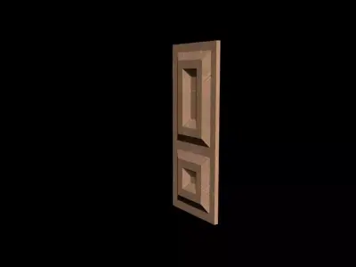 the door wooden Free 3D model
