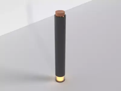 Futuristic Floor Lamp 02 3D model