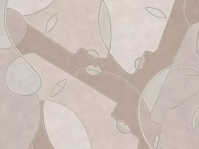 Abstract Faces Collage  Texture