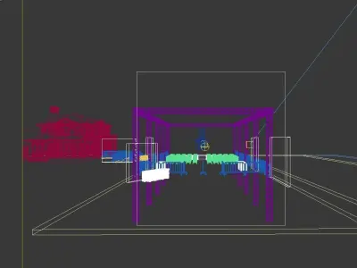 Concert party carnival stage 5 3D model