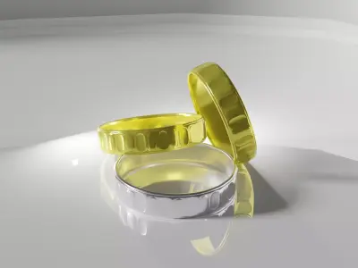 Printable rings Free 3D print model