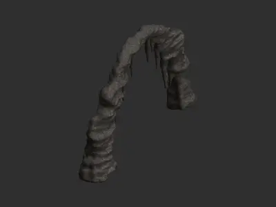 Cave Rock L - Base Low-poly 3D model
