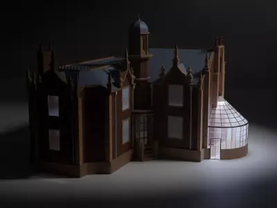 Haunted Mansion Magic Kingdom Replica 3D print ready model  3D print model