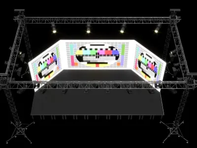 Studio Stage System 3D model