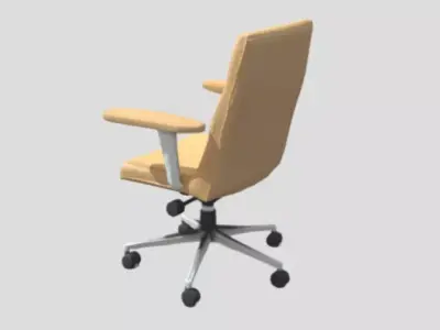 Beige Office Chair  Free 3D model
