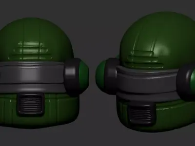 helmet high poly sculpt 3d printable ver 7 3D model 3D model 102