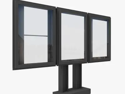 Street Billboard 6 in 1 3D Model Pack