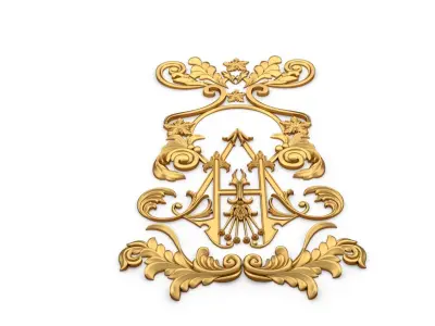 Classic decor ornament 46 3D print model