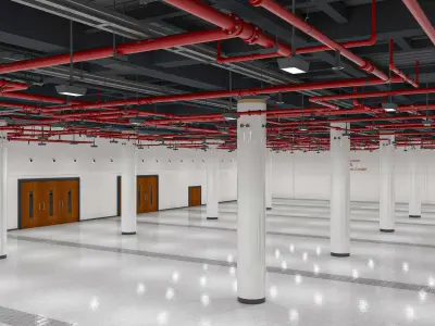 Exhibition Hall interior 7  3D model