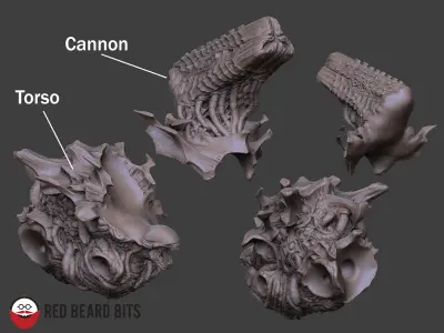 Xenoteras Exodon 3D print model