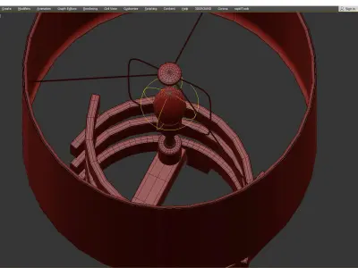 TABLE LAMP BOXTER S Low-poly 3D model