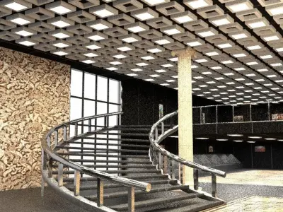 restaurrant building 3D model