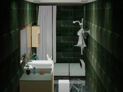 bath room interior  3D model