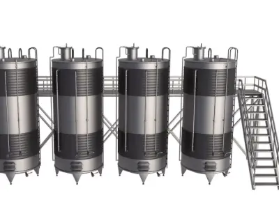 Steel Tanks Collection 3D model