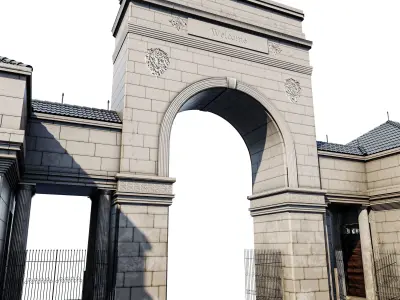 Main  Street Gate 3D model