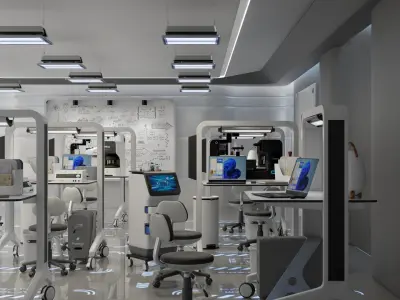  Scientific Lab Classroom White 