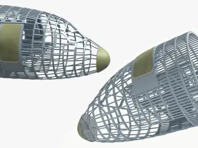  Airbus A320 Aircraft Nose Rib Lattice 