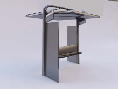 Sustainable Bus stop  3D model