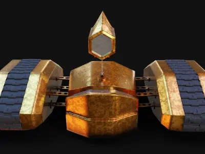 Sentry Punk Low-poly 3D model