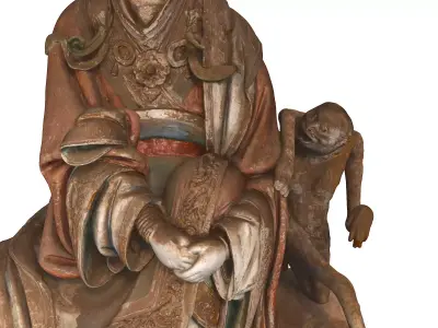 Deity Statue Sculpture10 3D model