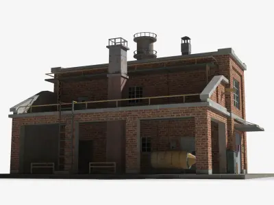 Factory xx26 Low-poly 3D model purchase