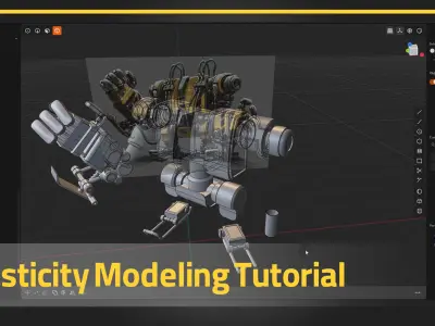Skatetron-Tutorial Full Process-Plasticity Low-poly 3D model
