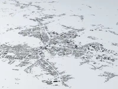 Ljubljana Streets and Buildings 3D model