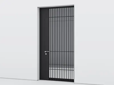 Aluminium door 175 3D model
