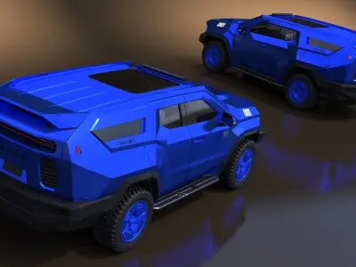  Rezvani 2024 Armored SUV Blue 