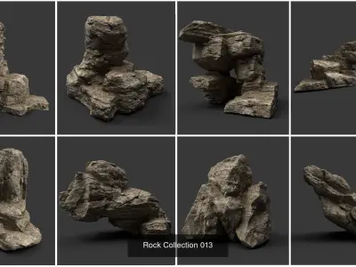 Mega Bundle of Rocks 3D Model Pack
