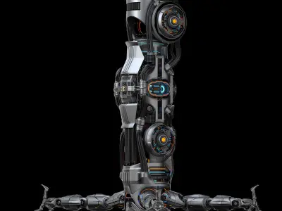 Assembly robot 2 RIGGED 3D model