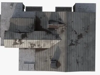 Realistic Detailed 4K Old House 3D model