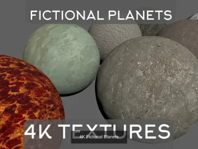 PBR solar system and fictional planets 3D Model Pack
