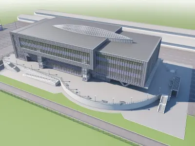  Office building with rebated facades 