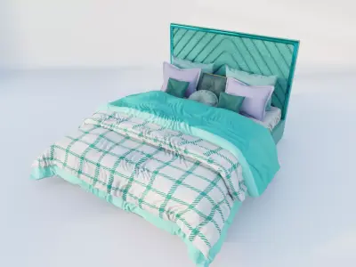  Laszlo Obsession Bed Low-poly 3D model