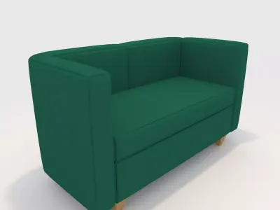 Sofa 2 Seater 5 3D model