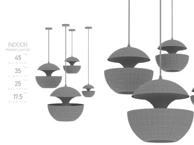 Indoor Pendant Light 3D model