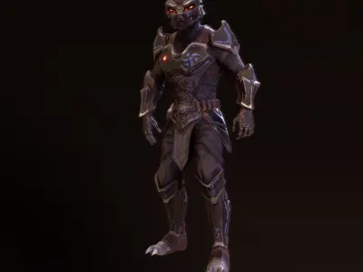 Depredador Predator Low-poly 3D model