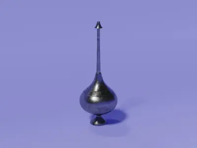 ancient unique water bottle 3D model