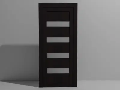 Wooden door Free low-poly 3D model buy