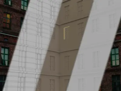 3d building model for architect Free 3D model