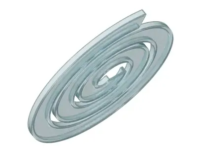 Transparent Spiral Racetrack 3D model