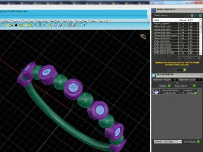 Light Minimalist Diamond Ring 3D print model