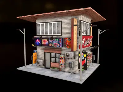 Japanese firm inspect Low-poly 3D model