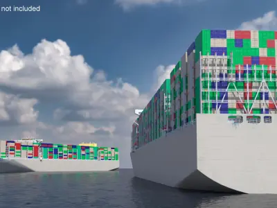 Ultra Large Container Cargo Ship 