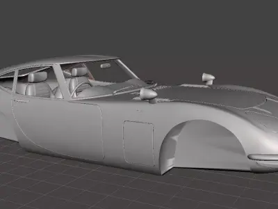 Toyota 2000GT MF10 1967 3D print model