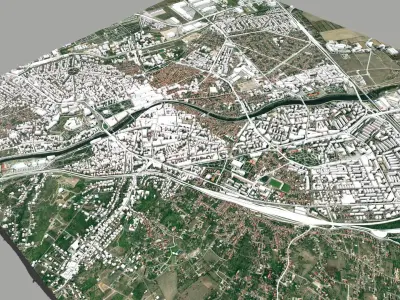Cityscape Oradea Romania 3D model